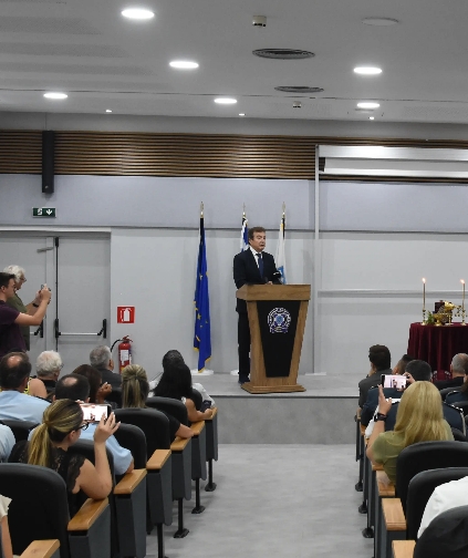29-07-2026: Εγκαινιάστηκε το νέο αμφιθέατρο του Αστυνομικού Μεγάρου Θεσσαλονίκης - Chrisochoidis